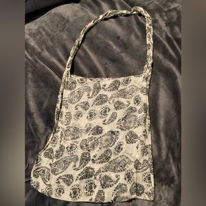 Free People reusable cloth tote paisley print